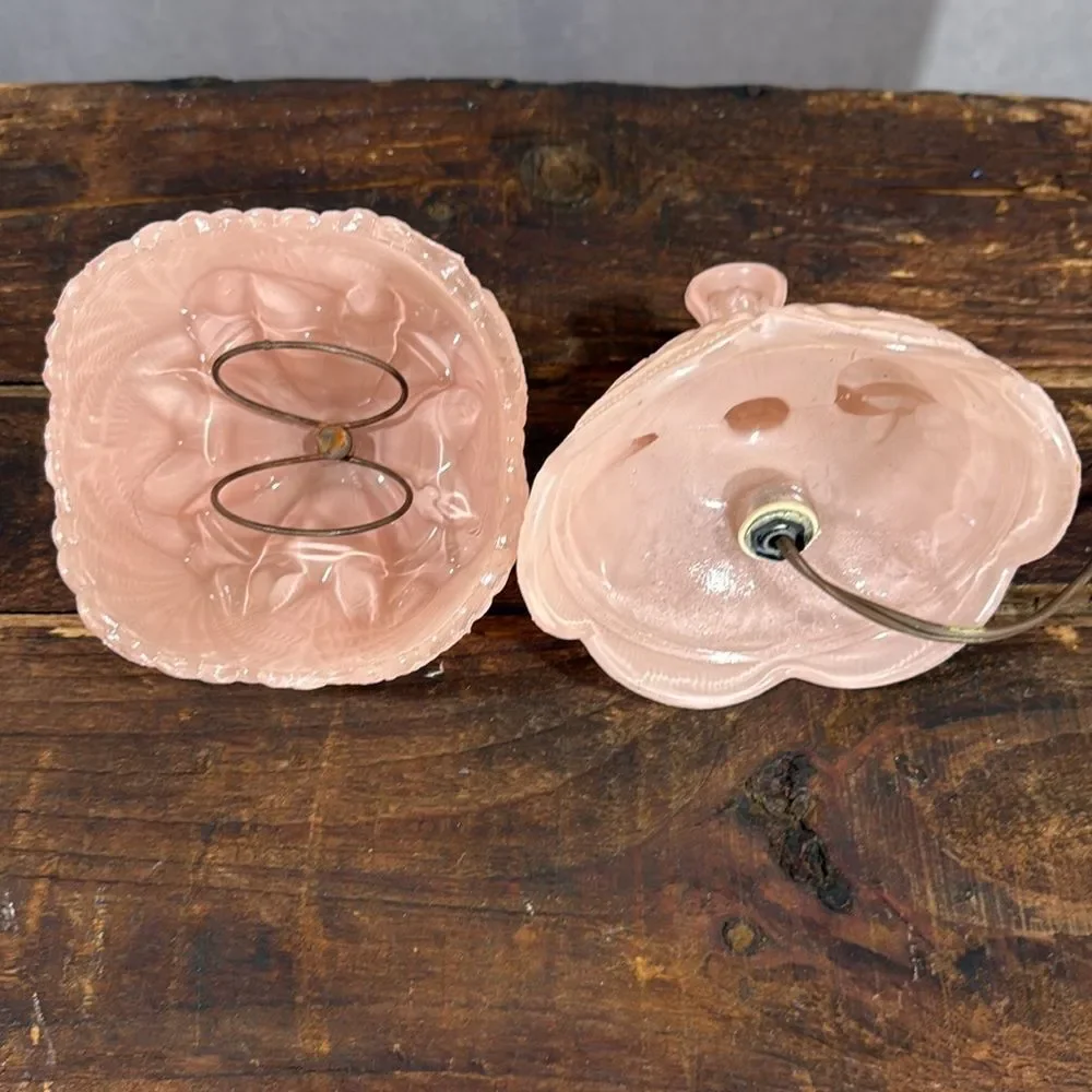RARE - Vintage 1940’s L.E. Smith Art Deco SOUTHERN BELLE Lamp 9” Pink Glass - Picture 6 of 6